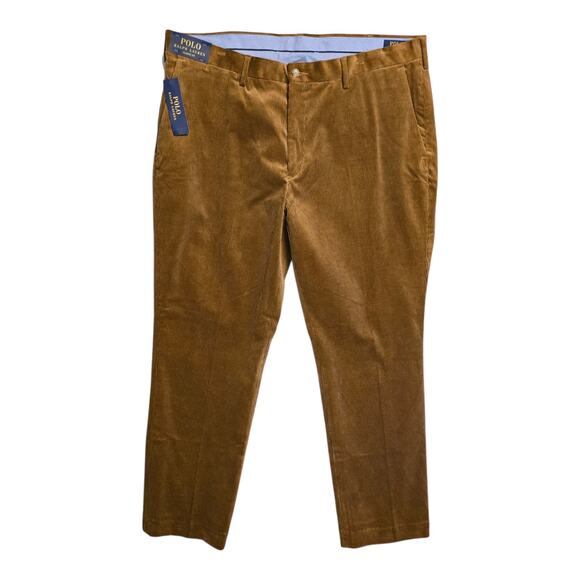 Polo Ralph Lauren Mens Corduroy Pants 40x32 Brown Classic Fit Academia Preppy - Picture 1 of 14